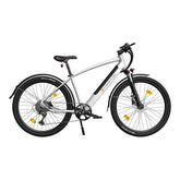 ADO DECE 300C Electric Bike - 250W Motor 36V10.4Ah Battery 90KM Assisted Autonomy Hydraulic Disc Brake - Silver